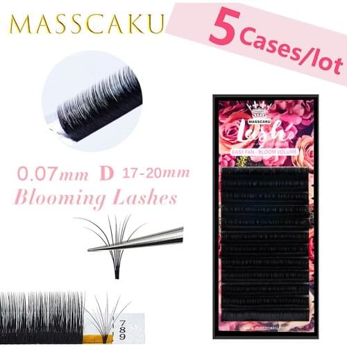 MASSCAKU Magnetic Camellia 2d-6d Blossom Eye Lashes False Eyelashes Extension Volume Eyelash Fake 3d Mink Lash Fan Makeup