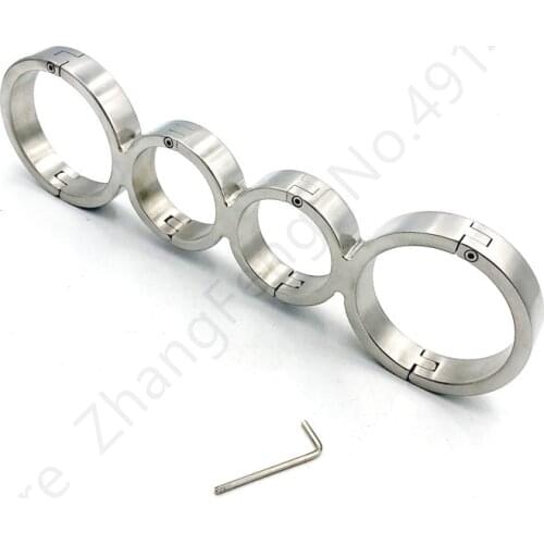 304 Stainless Steel Handcuffs Ankle Cuff Bondage BDSM Slave Fetish Adult game Sex Toys For Woman Screw Sex toy bundle Sex Shop