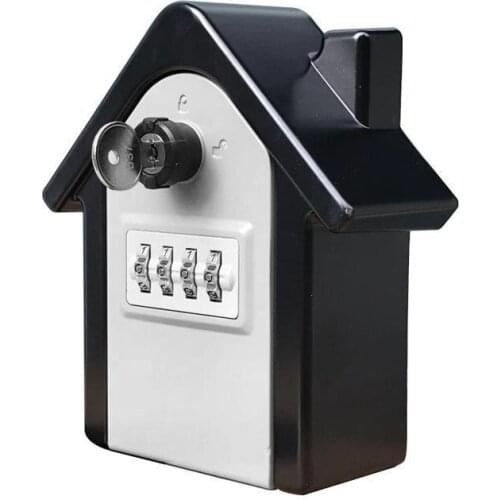 Wall-mounted key box Password box Double open storage box