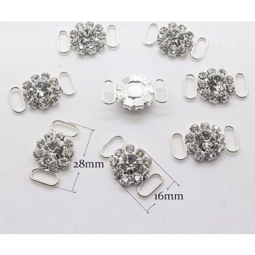 New hot 10pcs 16*28mm Diy Bikini Clothing Accessories Rhinestone necklace Plate Wedding Invitation jewelry Accessories