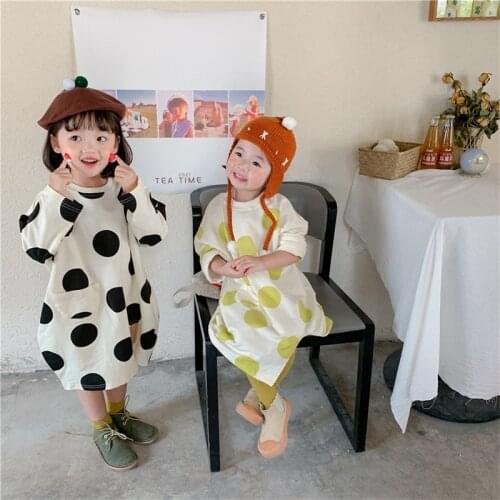 Girl Dress Kids Baby Gown 2021 Stylish Spring Autumn Toddler School Uniform Dresses Christmas Cotton Children Clothing
