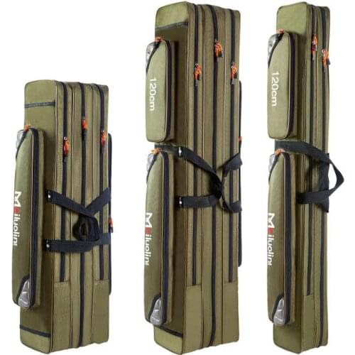 Fishing Bag Multifunctional Waterproof Wear-Resistant Outdoors Rod Gear Reel Line Storage