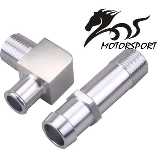 For Chevy Fitting Water Pump Heater Hose 1/2 Inch Npt To 3/4 Inch Barb Sbc Bbc and 90 Deg Heater Hose Fitting 5/8" 1/2" Npt