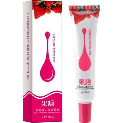 50ml Human Body Fruit Flavor Lubricating Oil Sex Cream Viscous Oil Base Oil Sexual Intercourse Oral Anus Adult Masturbation Toy