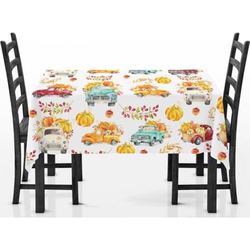 Old Trucks Table Cloth Kitchen and Dining Room Décor