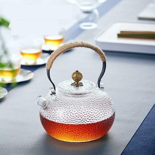 The Glass Teapot With Hammer Pattern Can Be Stewed In Pu 'Er Tea Pot With Chinese Characteristics