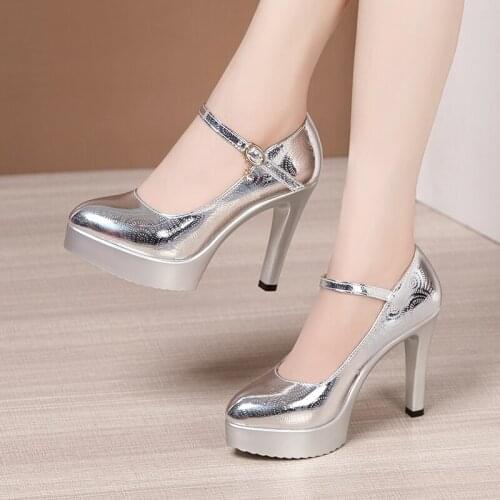 Autumn super high heel stiletto single shoes female patent leather sexy fashion cheongsam catwalk shoes large size small size