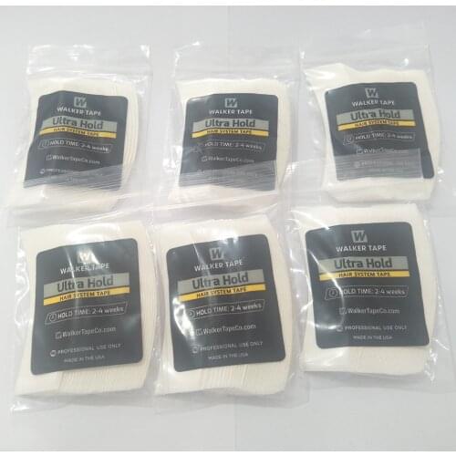 Ultra hold tapes for attaching hair pieces with 36 pieces per pack