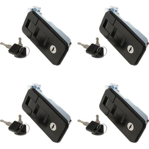 Compression Lock Latch BLACK - LARGE (4 PACK) - Toolbox Camper Trailer Truck