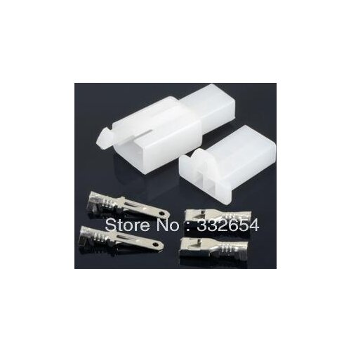 10pcs 2.8mm 2P Crimp Terminal Female Spade Connector + Case