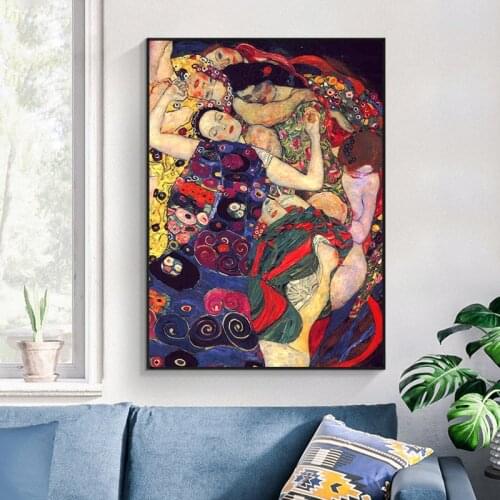 Abstract Canvas Painting Famous Gustav Klimt Wall Posters Mordern Art Picture for Living Room Home Decor Wall Art Prints Cuadros