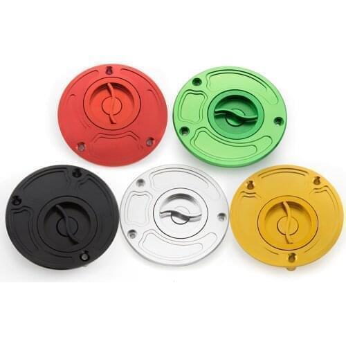Motorcycle Accessories CNC Alloy Fuel Tank Gas Cap Cover For Kawasaki ZX-6R Z1000 ZX-10R 650R/ER-6 2000-2009 2008 2007 2006 2005