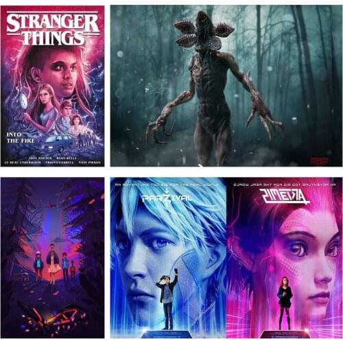 DIY Diamond Embroidery stranger things Patterns Pictures of Rhinestones Characters Retro Movie 5d diamond painting Student gift