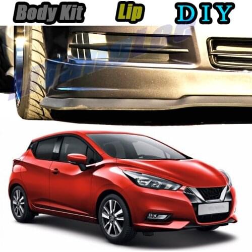 Car Bumper Lip Front Spoiler Skirt Deflector For Renault Pulse 2011~2020 Tune Car Modified Body Kit VIP Hella Flush Lips
