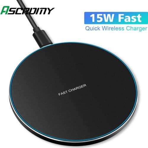 15W Wireless Charger Pad For Samsung Note 10 9 S10 Plus Huawei Xiaomi iPhone 11 Pro X XS Max XR 8 10W QI Fast Induction Charging
