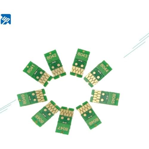 9pcs 700ml ink cartridge chip for Epson P6000 P7000 P8000 P9000 printer T8041 T8042 T8043 T8044 T8045 T8046 T8047 T8048 T8049