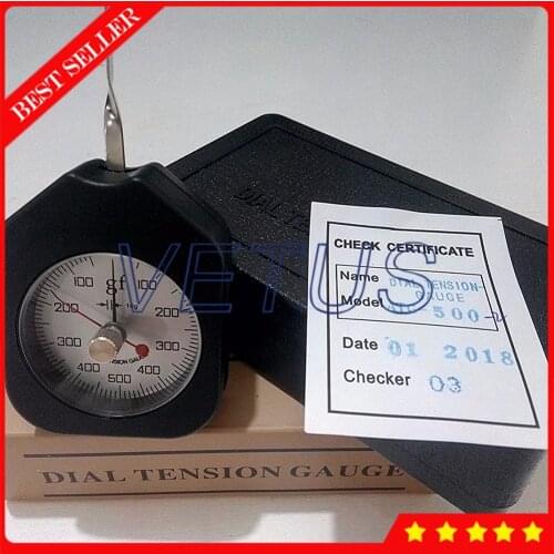 ATG-500-2 Tensiometer double pointers Tension Meter with Peak-hold 500g Dial Tension Gauge Tester