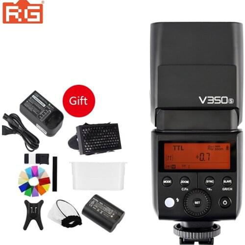 Godox V350 2.4G Master/ Slave Camera TTL Wireless Flash Speedlite 1/8000s HSS for Canon Nikon Sony Lumix Olympus Fujifilm