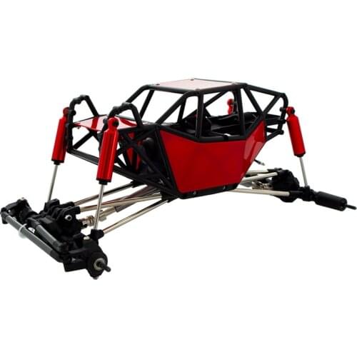 310mm Wheelbase Rock Buggy Chassis with Tube Roll Cage for 1/10 RC Crawler Car Axial SCX10 90046 Traxxas TRX4