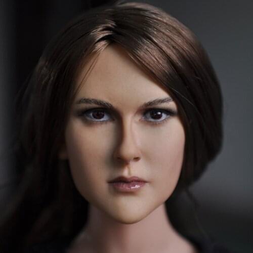 KUMIK KM13-75 1/6 Scale European /American Female Star Beauty Soldier Head Sculpture Model For 12'' Action Figure Body