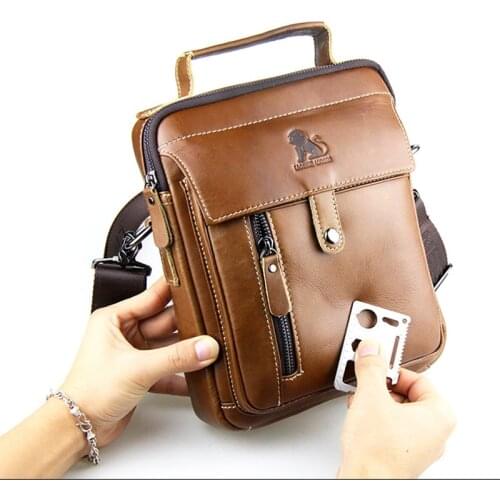 LAOSHIZI LUOSEN Men's Messenger Bags