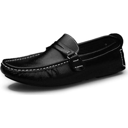 Men Loafers Shoes Spring Summer Soft Leather Sneakers Men Moccasins Shoes Breathable Slip on Driving Shoes