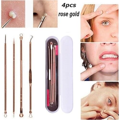3 4 5 7 8 Pc Stainless Steel Blackhead Remover Tool Kit Whitehead Pimple Spot Comedone Acne Extractor Remover Popper Beauty Tool