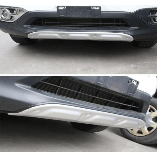 Aluminium Alloy Front + Rear Bumper Protector Skid Plate Guard For Honda CRV 2012 2013 2014 Touring Sport 2pcs