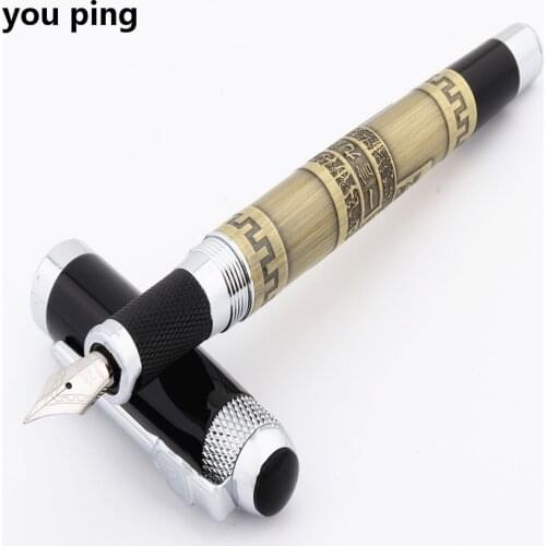 Jinhao 189 Bronze Retro Color School Supplies Student Office Stationary Colors Nib Fountain Pen Ink