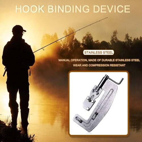 Practical Fishing Hook Line Tier Fish Line Tying Device Quick Binding Knot Tool Sharpener Fly Tying Tool Fishing Device