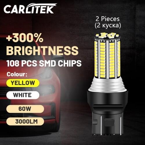 Carlitek Fog Lamps BAU15S H11 9012 H7 H4 H16 9005 HB3 PY24W PSX24W PSX26W T20 W21W H10 H8 H9 9006 HB4 P13W 7443 3156 Signal Lamp