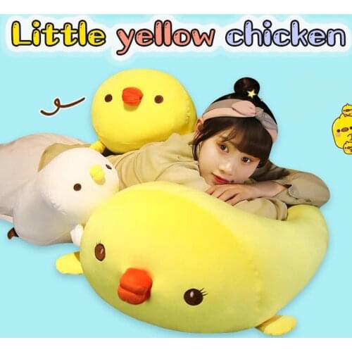 25-90cm cute soft down cotton chicken pillow plush toy animal doll super soft pillow cushion home decoration girl Easter gift