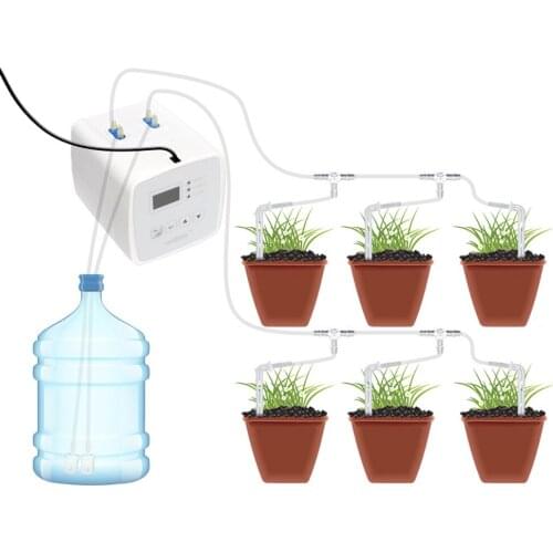 For Flowers Automatic Watering Timer Irrigation Controller Drip Irrigation System Set Intelligent Garden Self-Watering Pump