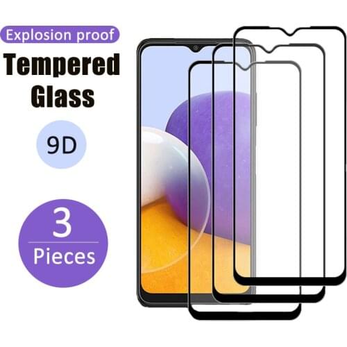 3PCS Full Cover Glass for Samsung Galaxy A01 A11 A21S A31 A41 A51 A71 Screen Protector for Samsung A12 A22 A32 A42 A52 A72 Glass