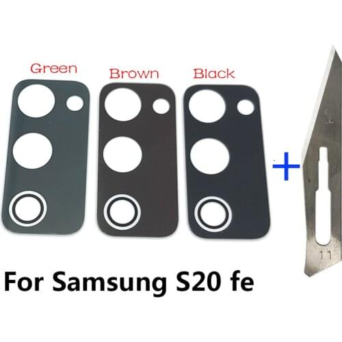 Rear Back Camera Glass Lens Cover For Samsung Galaxy S10 S10e S10 Plus S20 Plus Ultra S20 fe With Adhesive Sticker