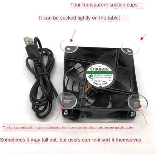 DIY USB 80mm 5V cooling fan for sunon 8025 5V Router Set-Top Box Notebook Tablet Radiator Frame USB 8CM Fan
