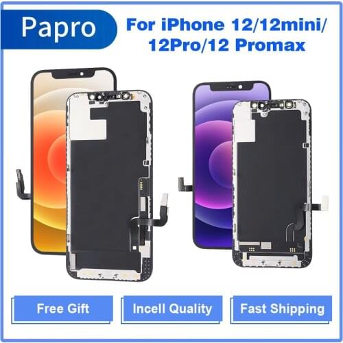 Grade AA+ LCD Screen For iPhone 12 12mini 12Pro Max Touch Digitizer Display Assembly With 3D Touch Replacemet Pantalla With Gift