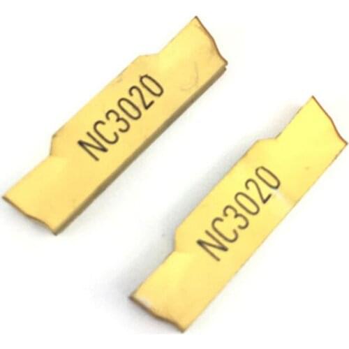 10PCS MGMN400 M NC3020 grooving carbide inserts MGMN 400 lathe cutter turning tool Parting and grooving tool Parting off