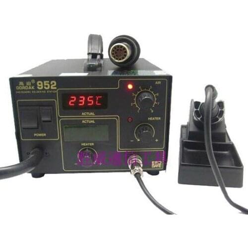 270W Electric Soldering Station 2 in 1 SMD BGA Rework Station Hot Air Gun+Soldering Iron Repairing Solder Machine Gordak 952