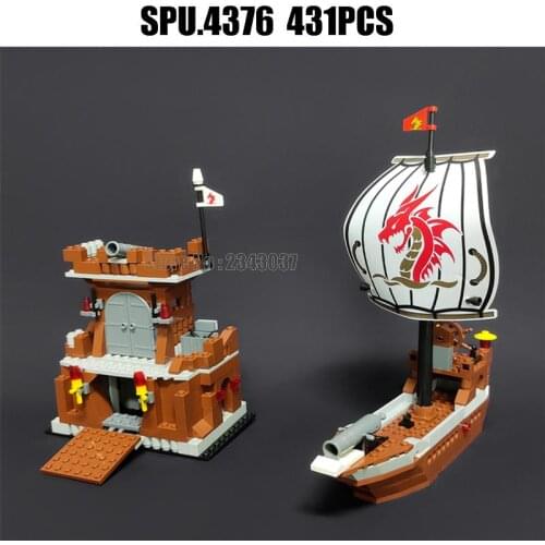 30007 431pcs Headquarters Base Pirate Ship Building Block 6 Toy