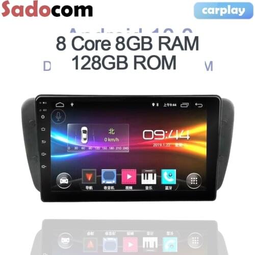 9" Android 10.0 4 Core 32GB ROM 2GB RAM 1 din Car Audio DVD RDS autoradio GPS GPS Glonass for Seat Ibiza 6j 2009 2010 2012 2013