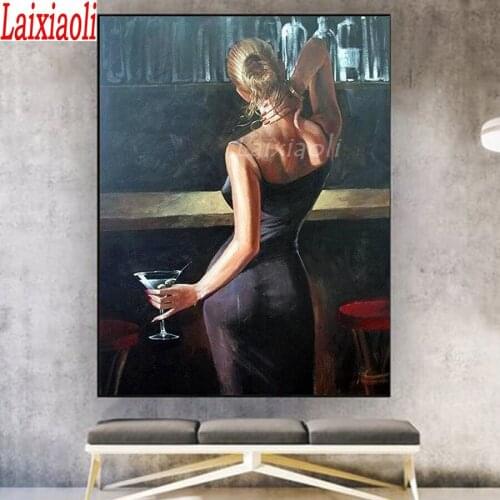 DIY diamond embroidery European sexy beauty full square round diamond painting cross stitch kit 5D mosaic woman home decoration