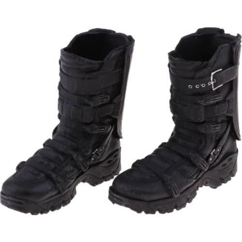1/6 Soldier Combat Boots Mid-calf Boot For 12'' PH JO Muscle Man Accessories