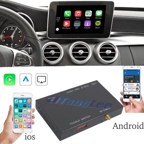 Car Camera Carplay Decoder Adapter For Mercedes Benz C MB W205 NTG Comand APS Mirror Link Display Android Auto Play 360 BirdView