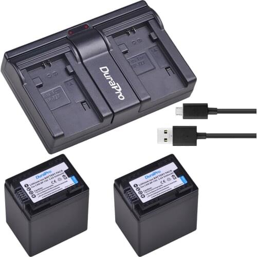 BP-745 BP 745 Battery + USB Dual Charger for Canon BP-709 BP-718 BP-727 BP-745 BP709 BP718 BP727 BP745 HF406 R306 R32 R30