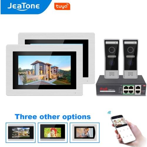 Jeatone 7 inch Tuya WiFi SIP Video Door Phone Intercom for Villa Access Control System with Motion Detection and Custom Ringtone