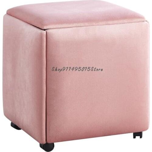 Rubiks Cube Combination Stool Living Room Multifunctional Coffee Table Stool Nordic Simple Five-in-one Storage Dining Stool