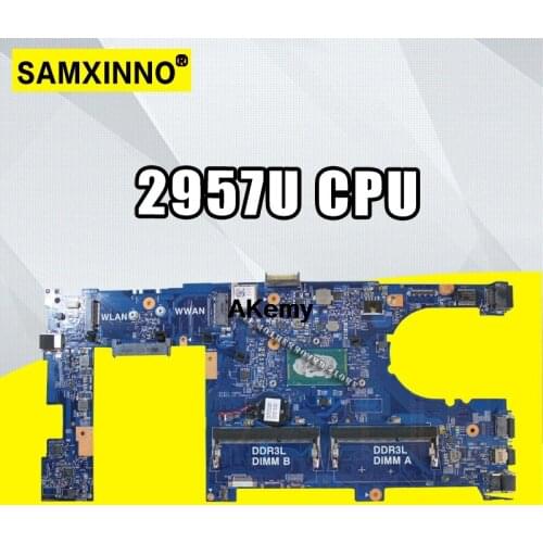 Laptop Motherboard For DELL Latitude 3340 Main Board CN-0X13HJ 0X13HJ DLR30 MB 5X37M DDR3L SR1DV 2957U CPU