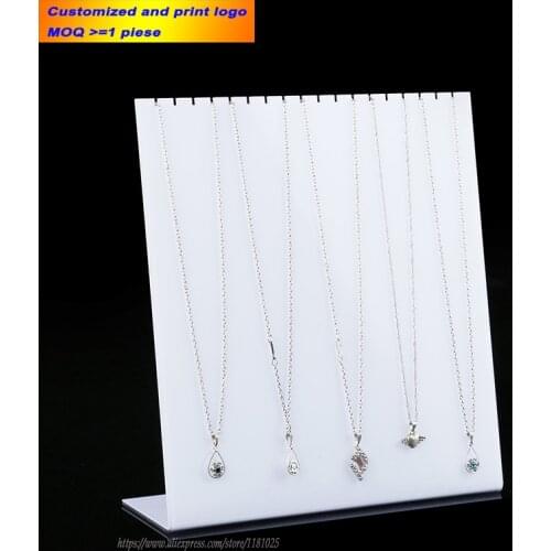 Multi - Necklace Acrylic Necklace Display Stand Necklace Holder Pendant Showing Rack Jewelry Organizer Jewellery Case Props