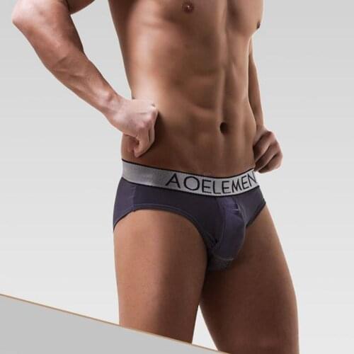 Mens Health Panties Gun-type Separation Scrotum Underwear Mens Briefs Breathable Varicose veins U Convex pockets